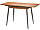 Стол обеденный раздвижной Бостон М46 дуб Рошелье/подстолье графит, фото 2