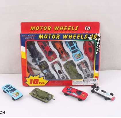 Набор машинок Motor Wheels, 10 машинок, арт.92753-10PS