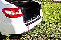 Накладка на задний бампер Lada Granta лифтбек 2014- (АБС пластик)