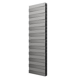 Биметаллический радиатор Royal Thermo Pianoforte Tower 500 Silver Satin, серебристый (22 секции)