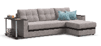 Угловой диван Атланта М  (Рогожка Светло-Серый). Универсальный угол., фото 1