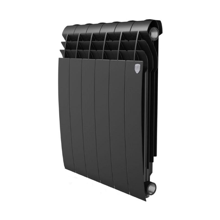 Биметаллический радиатор Royal Thermo BiLiner 500 Noir Sable черный (1 секция) - фото 1 - id-p153837291