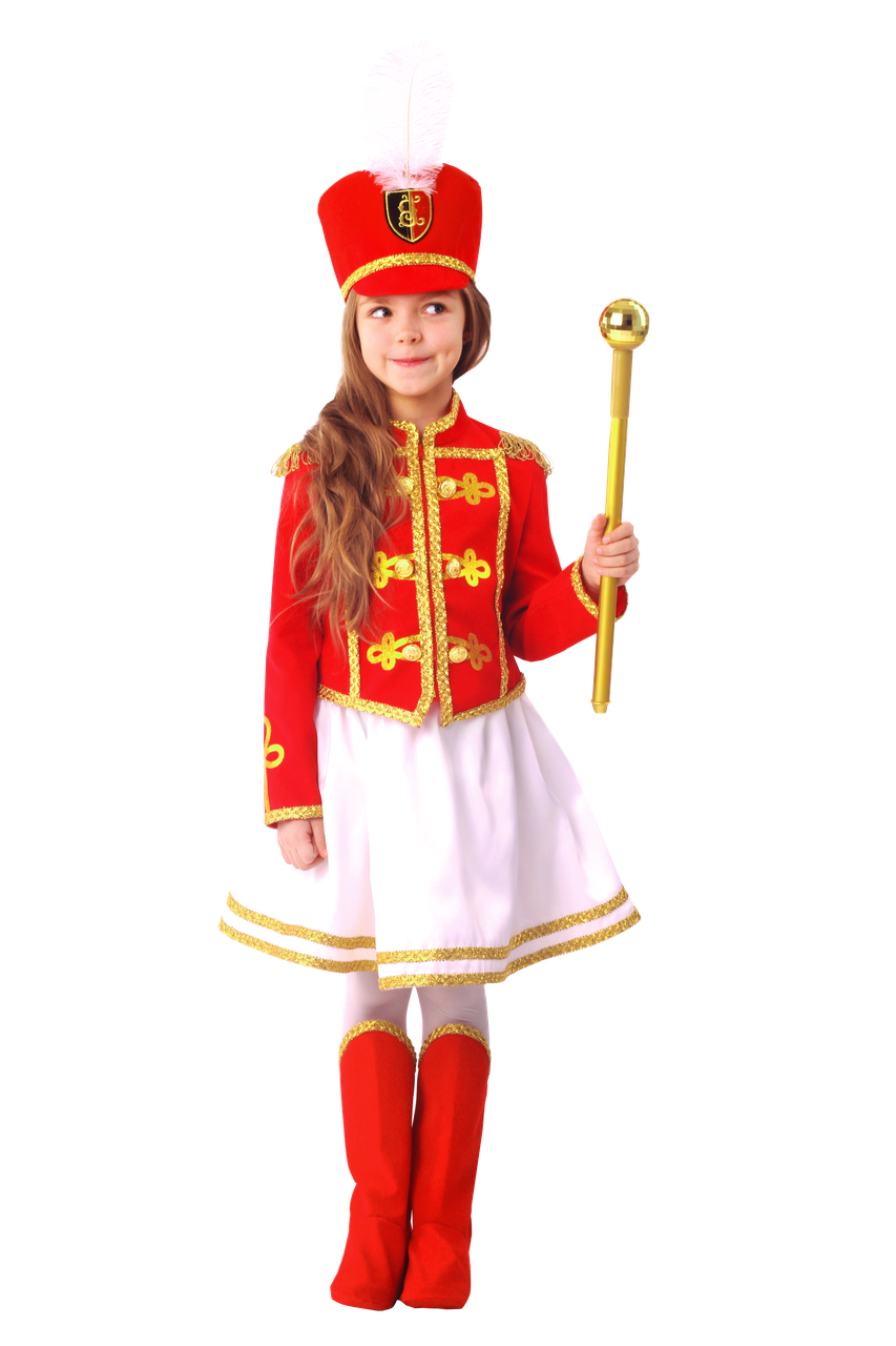 Детский карнавальный костюм Мажоретка Пуговка 1067 к-20