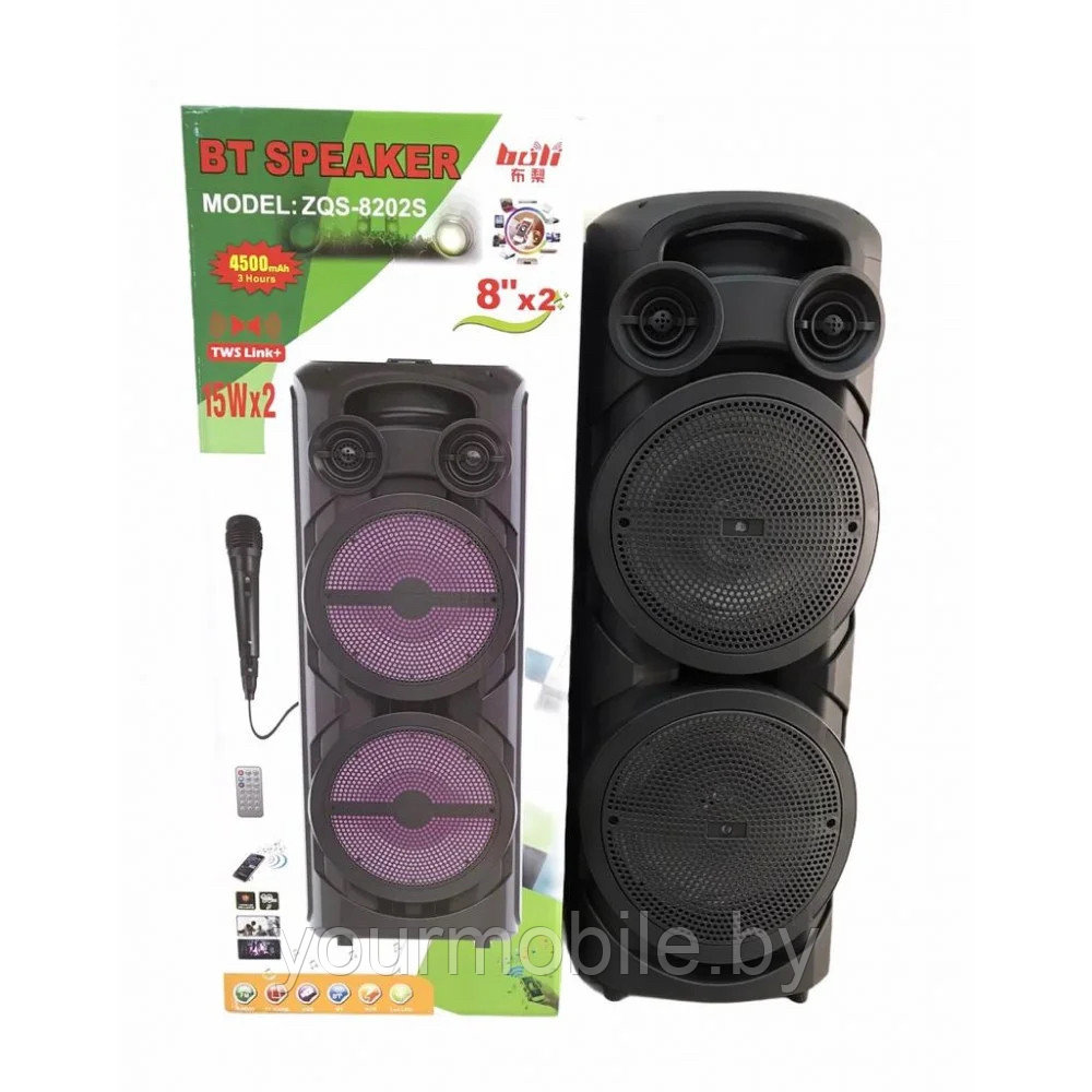 Портативная колонка Bt speaker ZQS-8202S - фото 3 - id-p153837940