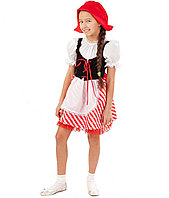Детский карнавальный костюм для девочки Красная Шапочка Пуговка 2001 к-18