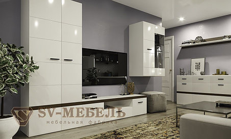 Гостиная Соло белый глянец/белый SV-мебель, фото 2
