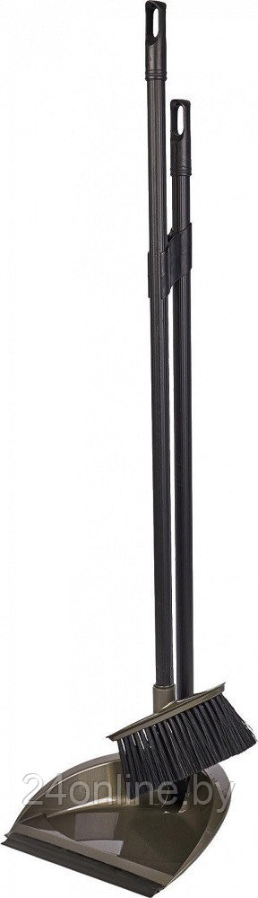 Набор для уборки коллекция Classic, складной совок, с кромкой, с длинными ручками SV3100