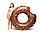 Надувной круг для плавания Пончик шоколадный, разные размеры!, фото 5