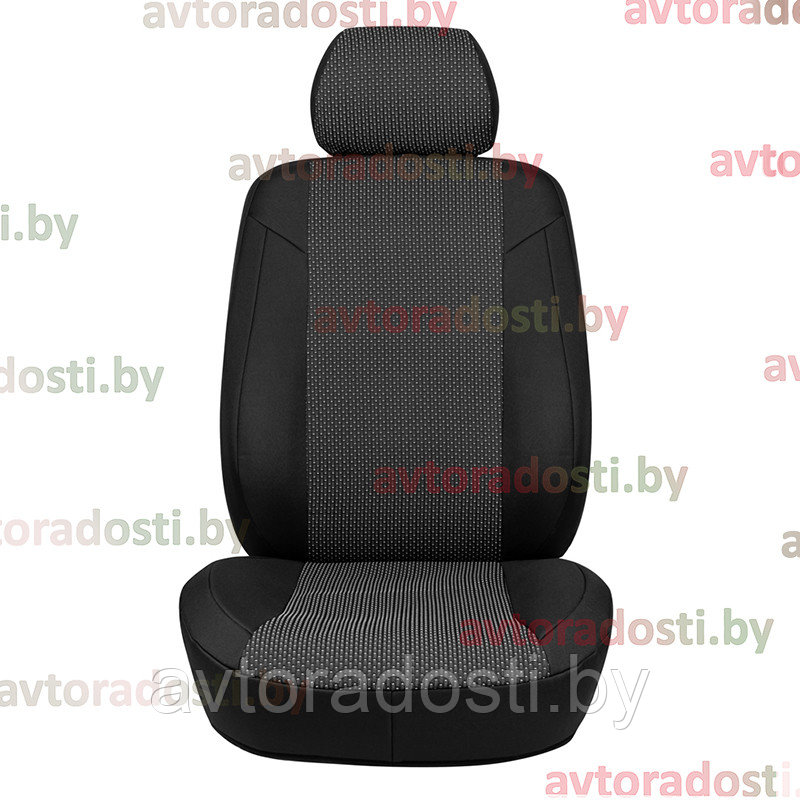 Чехлы для Renault Sandero (Stepway) (2014-) без "AirBag" - в передних сиденьях (ткань, жаккард) - фото 2 - id-p153875216