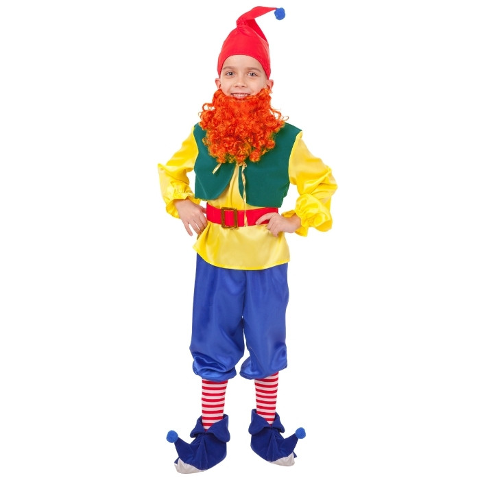 Детский карнавальный костюм Гном Тилли Пуговка 2003 к-18