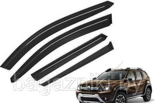 Дефлекторы боковых окон клеящиеся TT Renault Duster c 2021