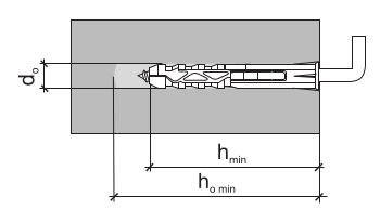 WKRET-MET Дюбель распорный универсальный полипропиленовый 8х40 с прямым крюком 4,5х50 (100шт/уп), фото 3