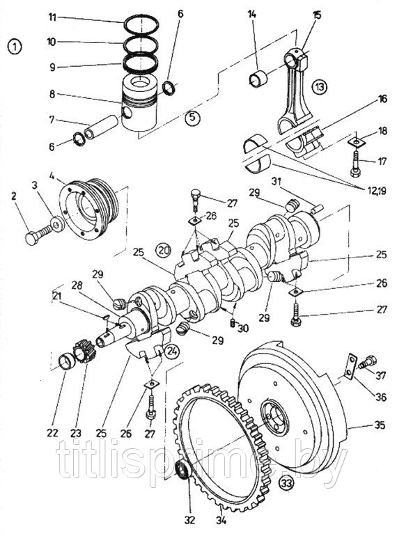 80.002.045; Шайба стопорная (UR II) двигатель Zetor 5801 / 6801 - фото 1 - id-p153878196