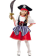 Детский карнавальный костюм Пиратка Сейди Пуговка 2005 к-18 для девочки