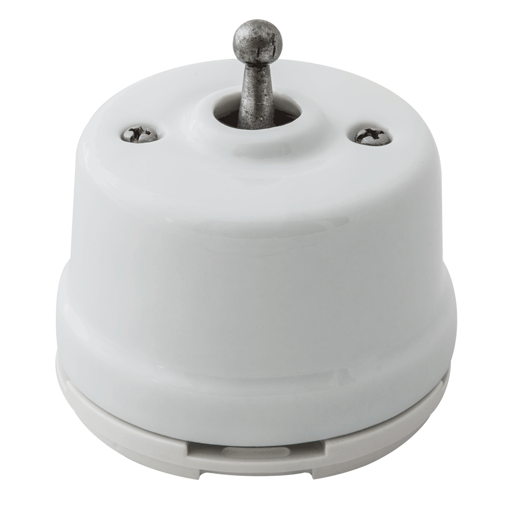 Выключатель тумблерный Salvador "Серебро" для наружного монтажа