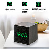 Часы электронные настольные LED Wooden Clock VST-869, фото 6