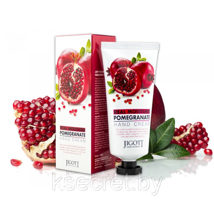 [JIGOTT] Крем для рук ГРАНАТ Real Moisture POMEGRANATE Hand Cream, 100 млл - фото 1 - id-p153901433