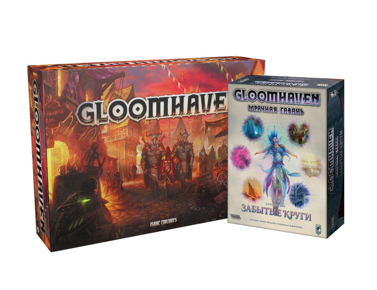 Gloomhaven. Мрачная гавань Gloomhaven. Мрачная гавань: Забытые круги Настольная игра