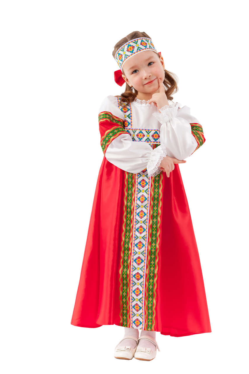 Детский карнавальный костюм Марьюшка Пуговка 2016 к-18, фото 1