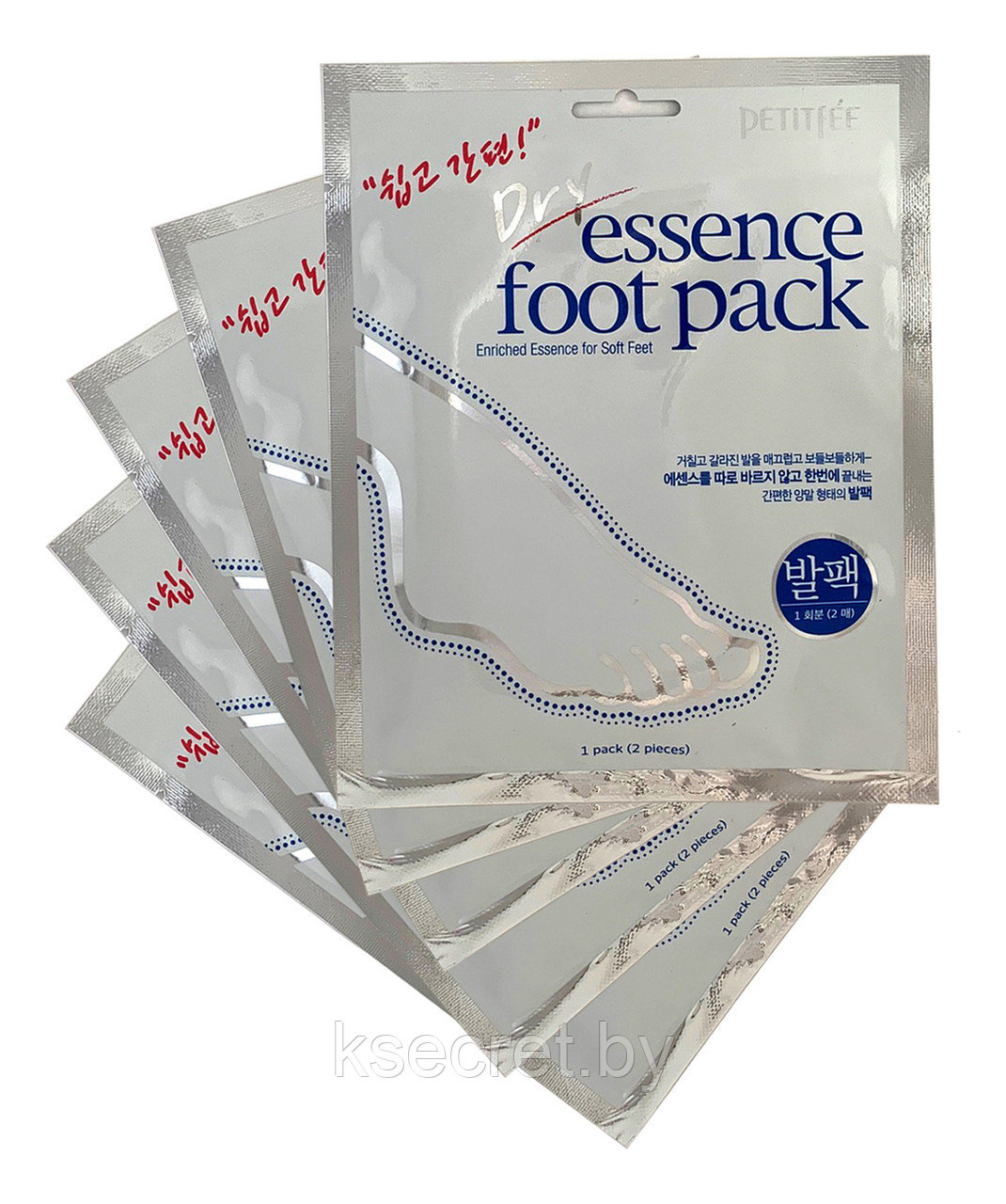 [PETITFEE] Маска-носочки для ног СУХАЯ ЭССЕНЦИЯ Dry Essence Foot Pack - фото 2 - id-p153915464