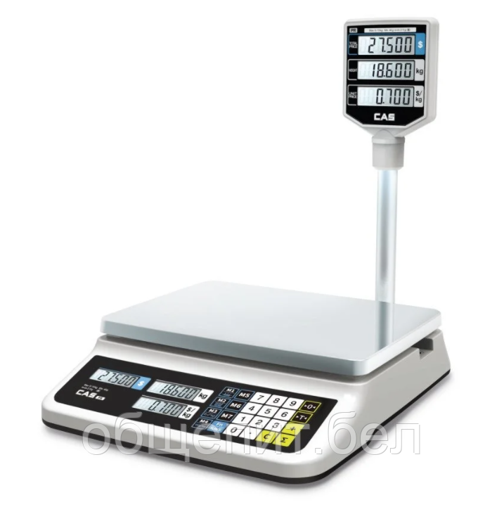 Весы торговые электронные CAS PR-P (LCD, II) (6.15.30 кг) - фото 1 - id-p153915616
