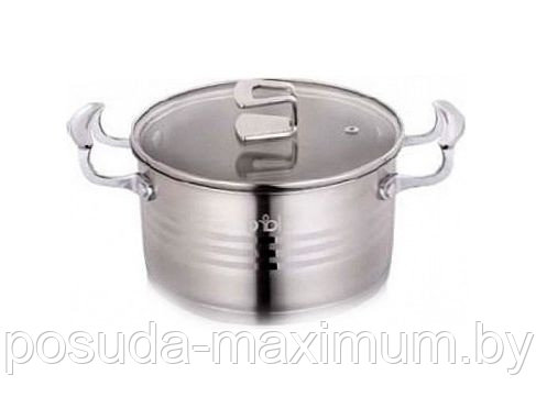 Кастрюля со стеклянной крышкой Kamille KM-5857 5,7л