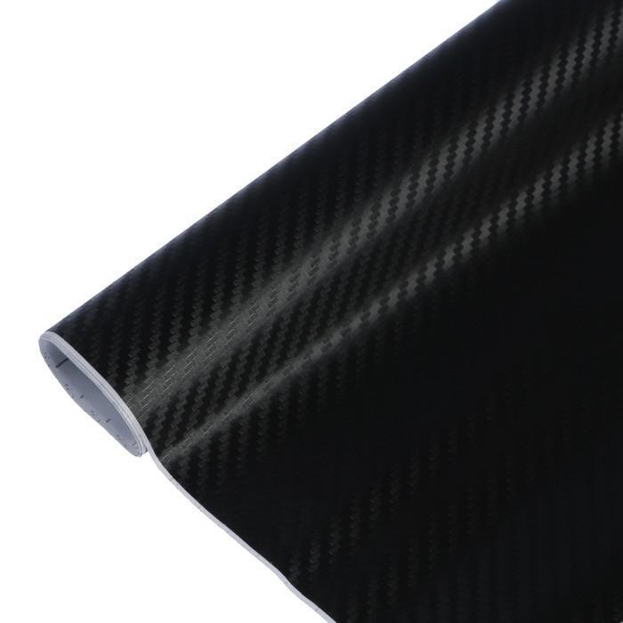 Пленка карбон 3D, самоклеящаяся, 60x127 см, черный - фото 1 - id-p153799057