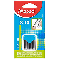 Грифель д/циркуля 2 мм "Maped" 10 шт., блистер, 134210(работаем с юр лицами и ИП)