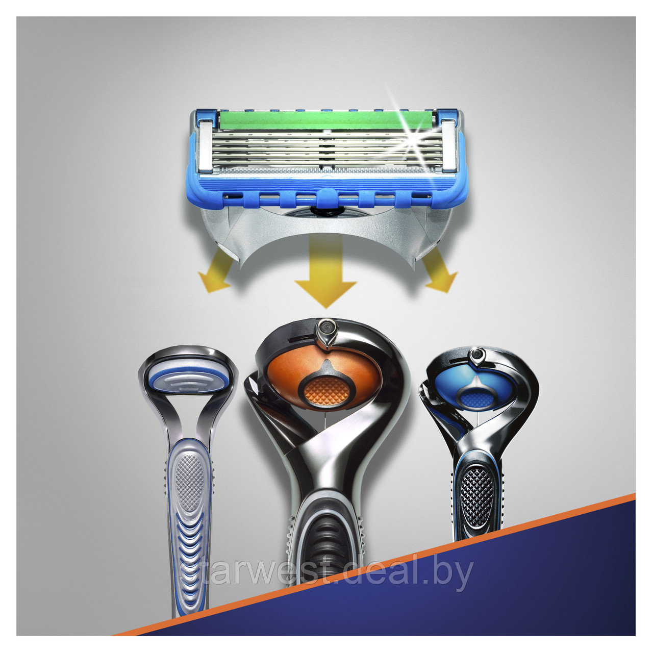 Gillette Fusion 5 Proglide Power 1 шт. Мужская сменная кассета / лезвие для бритья - фото 2 - id-p153919390