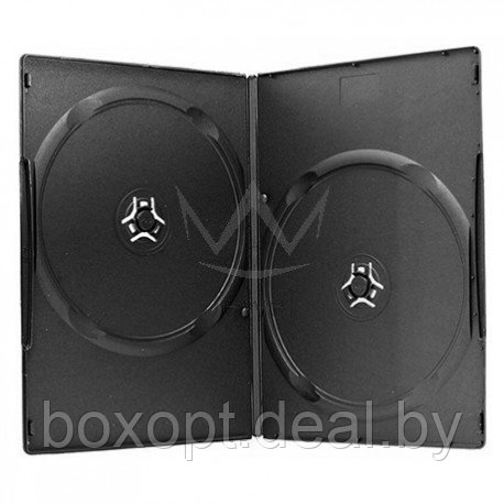 DVD бокс 7мм двойной черный - фото 1 - id-p153932813