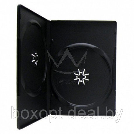 DVD бокс 9мм двойной черный - фото 1 - id-p153932815