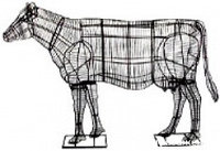 Каркасное топиари Корова ТОП24-1