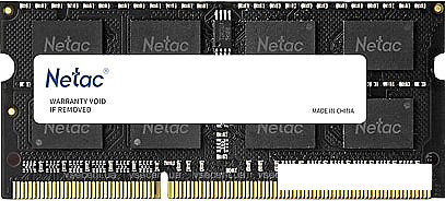 Оперативная память Netac Basic 4GB DDR3 SODIMM PC3-12800 NTBSD3N16SP-04, фото 2