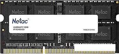 Оперативная память Netac Basic 4GB DDR3 SODIMM PC3-12800 NTBSD3N16SP-04 - фото 1 - id-p151395114