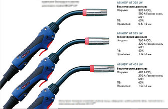 Abimig AT 305 LW / AT 355 LW / AT 405 LW - Воздушное охлаждение, от 280 до 420А