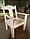 Кресло садовое и банное из массива сосны "Хозяин Бани", фото 2