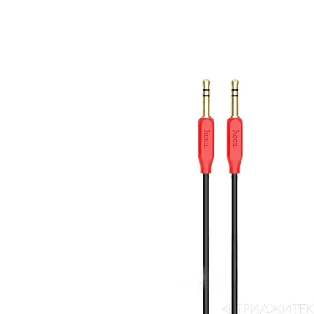 Аудио кабель (AUX) Hoco UPA11 [3.5мм - 3.5мм], черный