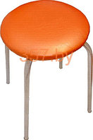 Табурет Фабрика стульев Эконом (оранжевый/серебро)
