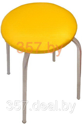 Табурет Фабрика стульев Эконом (желтый/серебро) - фото 1 - id-p153978701