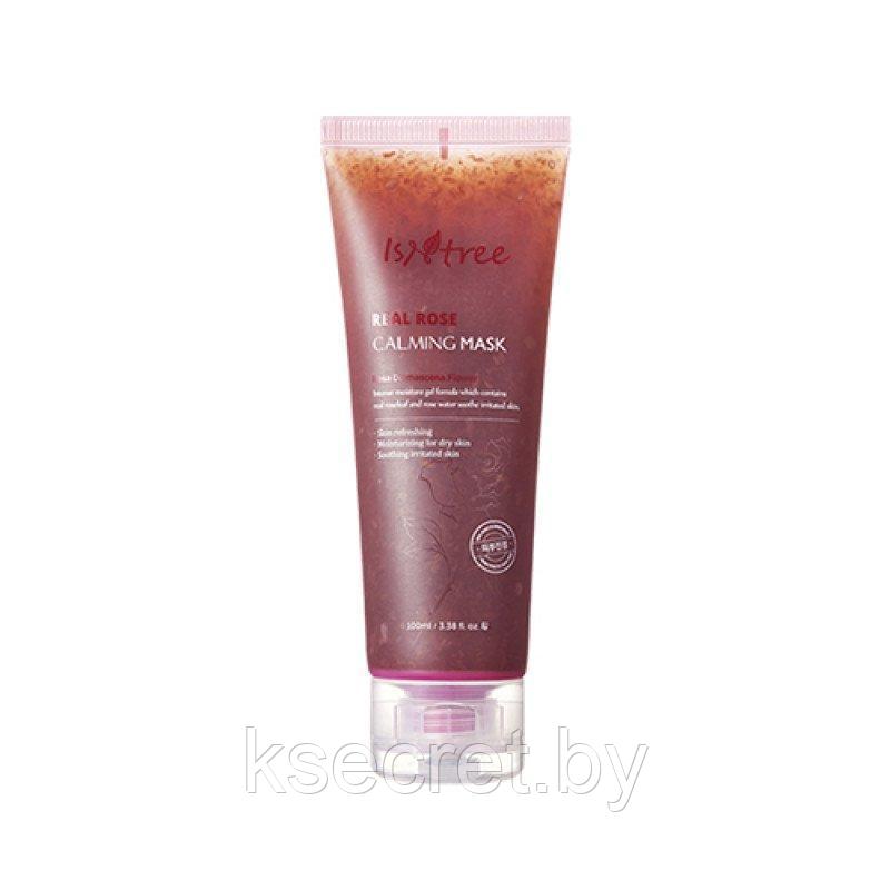 Маска для лица успокаивающая ISNTREE REAL ROSE CALMING MASK 100мл, - фото 4 - id-p153979873