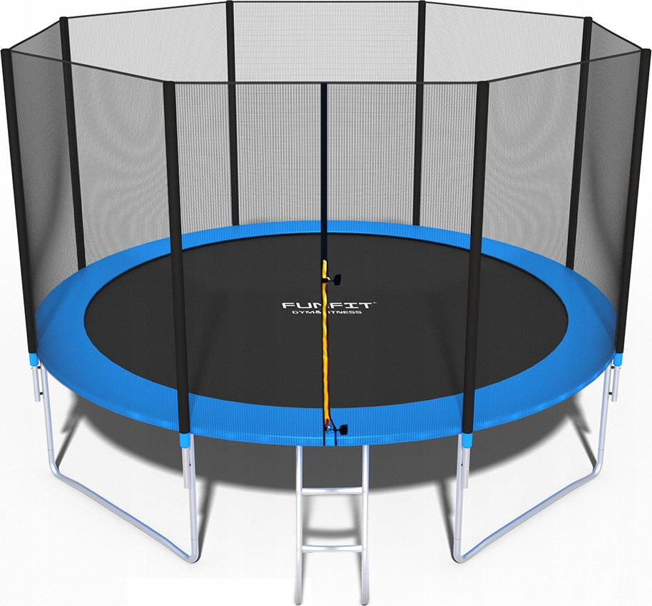 Батут Funfit (фанфит) 404 см с защитной сеткой и лестницей - фото 2 - id-p76447665