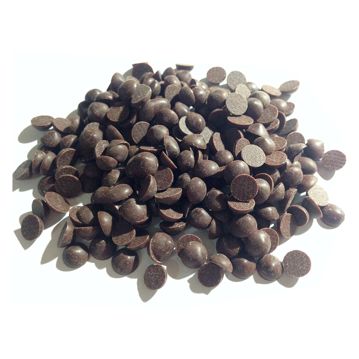 Термостабильные капли из тёмного шоколада Veliche 48% (Бельгия, каллеты, 100 гр) - фото 1 - id-p153638824