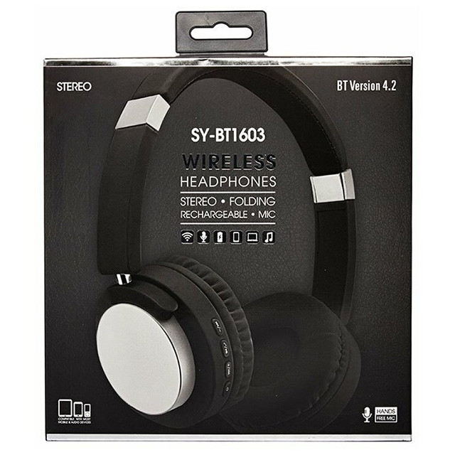 Беспроводные Bluetooth наушники Wireless Headphones SY-BT1603 - фото 5 - id-p154028762