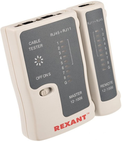 Тестер Rexant RJ-45+RJ-11 12-1006 - фото 1 - id-p152217876