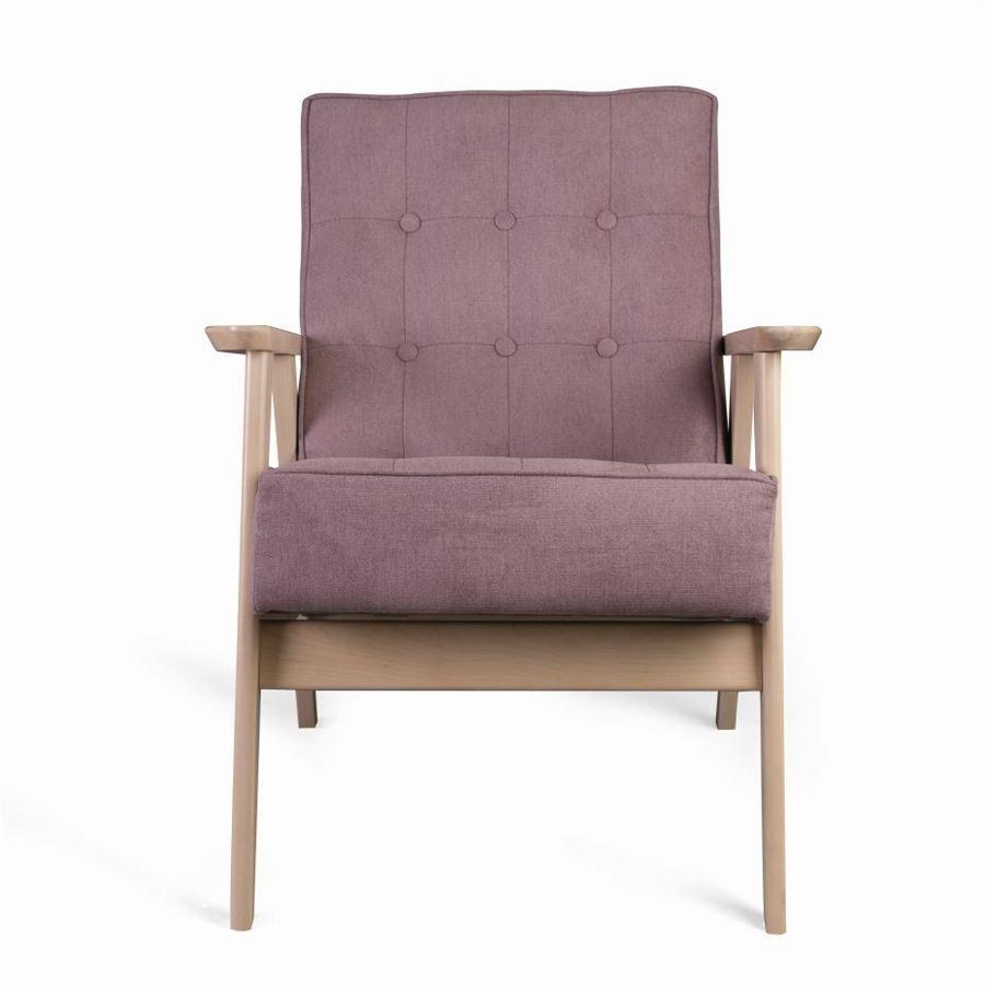 Кресло РЕТРО (беленый дуб / RS 12 - розовый) - фото 2 - id-p154079410
