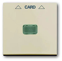 Basic 55 - Лицевая панель для выключателя с ключом-карточкой механизм 2025U (сл.кость)