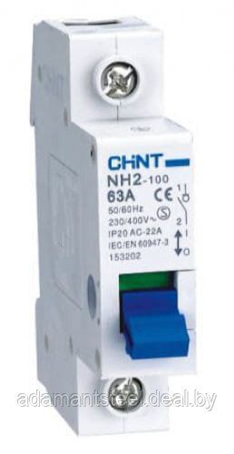 Выключатель нагрузки модульный NH2-125 1P 32A (CHINT) - фото 1 - id-p138600332