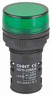 Индикатор ND16-22DS/4 зеленый АС230В (CHINT)