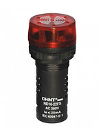 Сигнализатор звуковой ND16-22LC Φ22 мм красный LED АС/DC24В (CHINT)