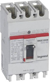 Авт. выкл. DRX 125/15A 3P 10KA фикс. термомагн. расцепитель